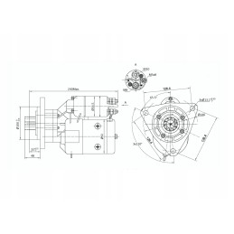 Starteris su magneton t25 mtz be tipo reduktoriumi