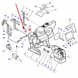 4350314m1 degalų bako tvirtinimo plokštė