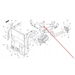 X458659500000 filtro kabelio spaustukas