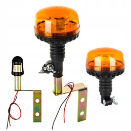 Įspėjamoji lemputė 36 LED 12v 24v, lenkta rankena