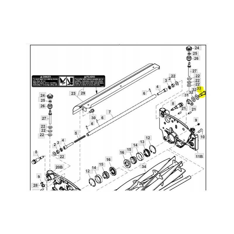 John Deere 2500a mt3016 pjovimo įrenginio varžtas