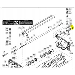 John Deere 2500a mt3016 pjovimo įrenginio varžtas