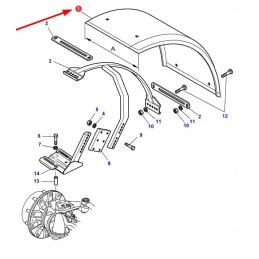 3619229m4 priekinis sparnas 470 mm