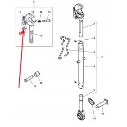 1441741x1 centrinės jungties kaištis