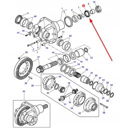 3428942m1 priekinės ašies alyvos sandariklis
