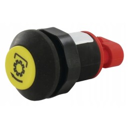 Mygtuko jungiklis, apvalus, geltonas