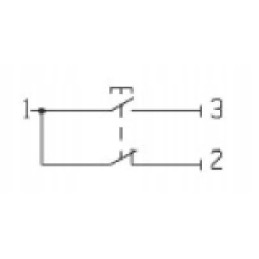 Mygtuko jungiklis, apvalus, geltonas