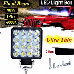 LED halogeninė darbo lempa 48w traktoriaus korpusas