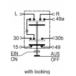 Apvalus avarinės šviesos mygtukas