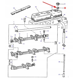 3638640m1 guminis sandariklis vožtuvo dangtelio varžtams