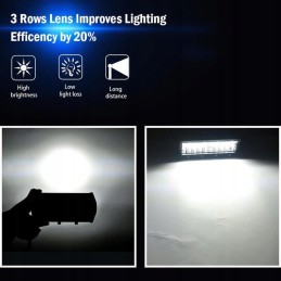 Darbo lempa 180w halogeninis 60 LED traktorius