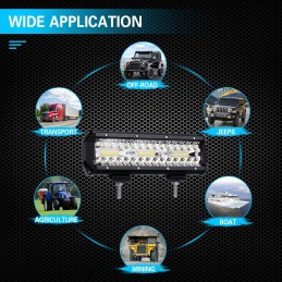Darbo lempa 180w halogeninis 60 LED traktorius