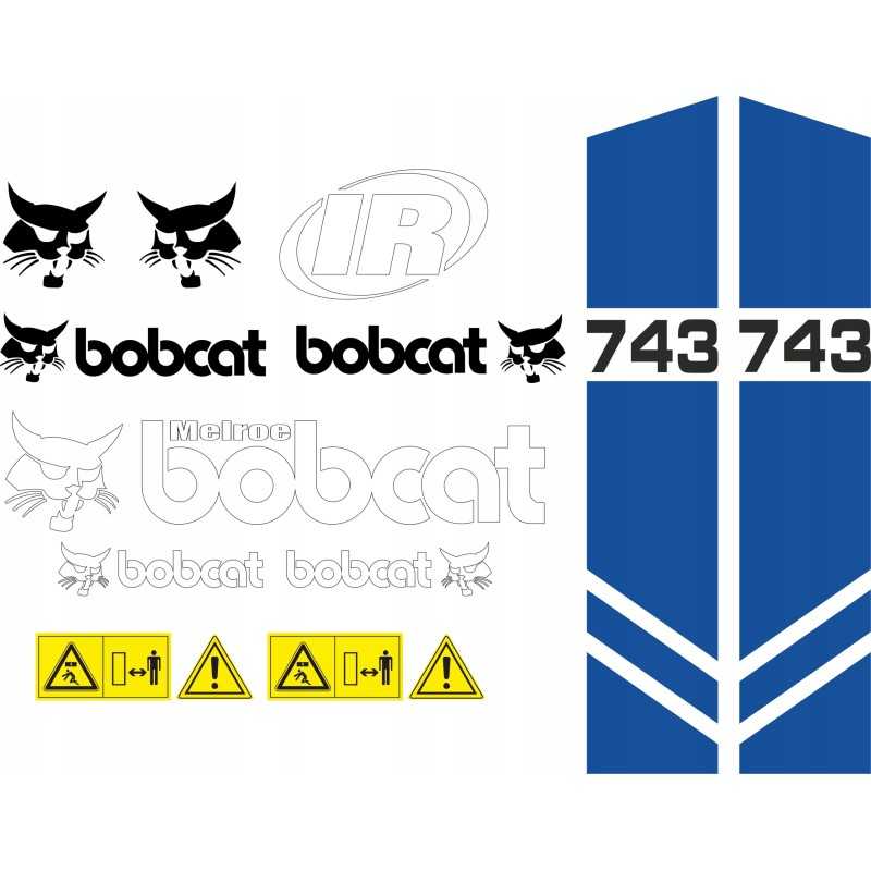 Bobcat 743 mini krautuvo ekskavatoriaus lipdukai