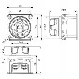Maitinimo atjungimo jungiklis hebel lamborghini 276593510 cargo