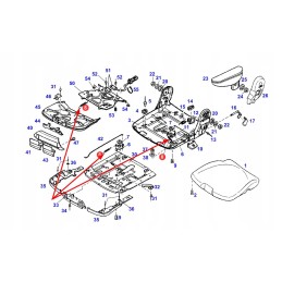 F198500030270 vairuotojo sėdynės reguliavimo spyruoklė