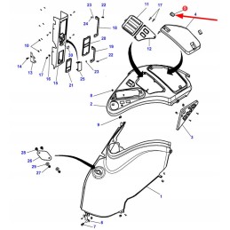 4294521m1 prietaisų skydelio dangtelis
