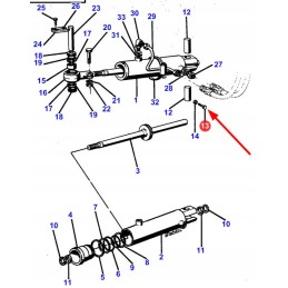 1860725m2 galinės trauklės tvirtinimo varžtas