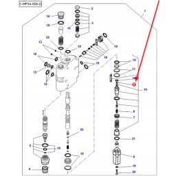 3907018m1 O-žiedas 2 5 x 1 5 mm