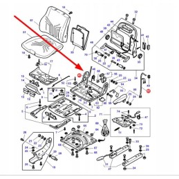 F312500031280 sėdynės elektros laidas