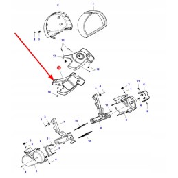 4294698m91 apatinis prietaisų skydelio dangtis