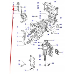 1870849m1 hidraulinio siurblio vožtuvo poveržlė