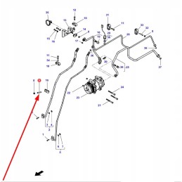3010537x1 oro kondicionavimo vamzdžio varžtas m8 x 50