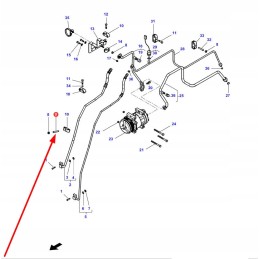3010537x1 oro kondicionavimo vamzdžio varžtas m8 x 50