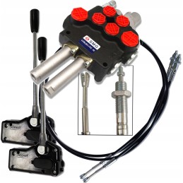 Skirstytuvas 80l, 2 sekcijų, skląstis, svirtis, 2m apvalus