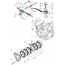 3000043x1 stabdžių cilindro spyruoklinis kaištis