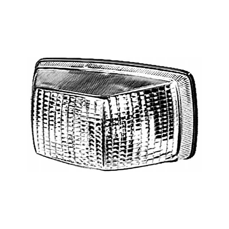 Oranžinis Mercedes indikatoriaus lempos stiklas