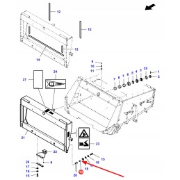 La323178250 pelų lifto tvirtinimo įvorė