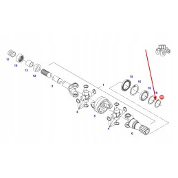 X530006346000 išorinis žiedas seger 58 x 2 m