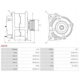 kintamosios srovės generatoriaus korpusas 105 85 holland t4 t5 td4020 td4030