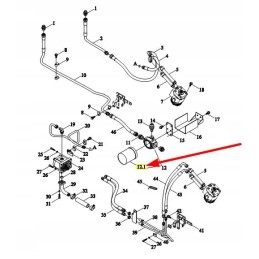L0003655 hidraulinės alyvos filtras