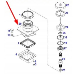 H931402090080 vairo kolonėlės laikiklis