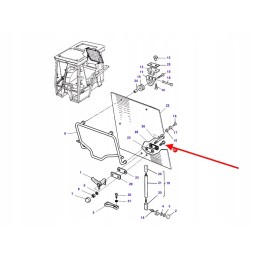 3619908m1 6 taškų varžtas su plastikine galvute