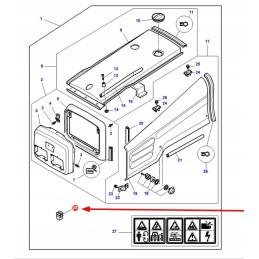 3809347m1 plastikinis įdėklas