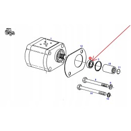 F138604040290 hidraulinio siurblio alyvos sandariklis