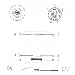 Mygtuko jungiklio diferencialo užraktas