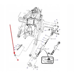 3001189x1 apatinės trauklės stabilizatoriaus veržlė