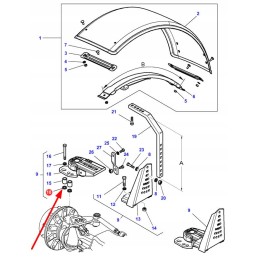 3015484x1 priekinės ašies sandarinimo žiedas 13 10 x 2 62