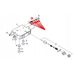 F916961022160 hidraulinio vožtuvo remonto komplektas