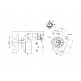 Magneton mf3 starteris massey ferguson elmot