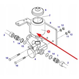 X820215001020 Wabco skysčio bakas