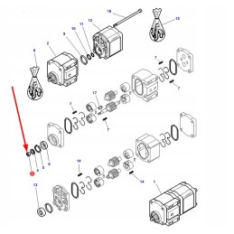 1440953x1 hidraulinio siurblio veržlė m12