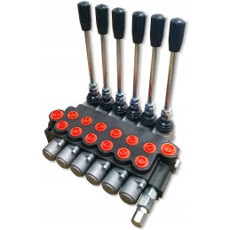 Jungtys prie 6 sekcijų 40l hidraulinio skirstytuvo