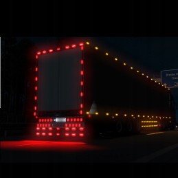 Raudona ir balta LED markerinė traktoriaus lempa