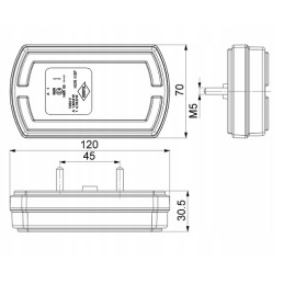 Priekinis kombinuotas žibintas, krypties padėtis, ekskavatorius