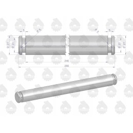 Rėmo pakabos kaištis C 360 originalus Ursus 506760