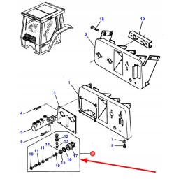 1810833m91 pagrindinio stabdžių cilindro remonto komplektas